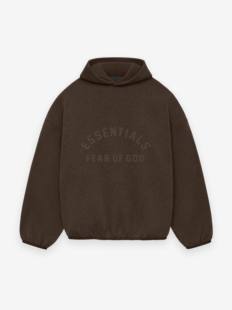 Fear of God Essentials Nylon Fleece Hoodie - Heather Wood