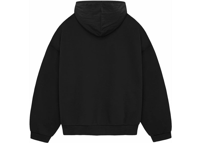 Fear of God Essentials Nylon Fleece Hoodie - Jet Black
