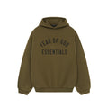 Fear of God Essentials Fleece Hoodie - Olive Green