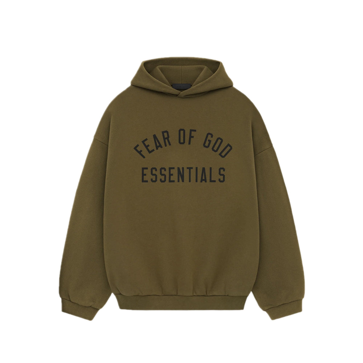 Fear of God Essentials Fleece Hoodie - Olive Green