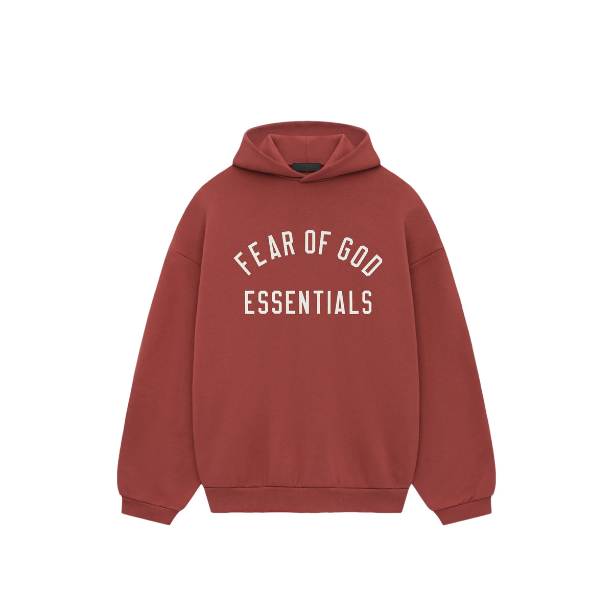 Fear of God Essentials Fleece Hoodie - Crimson