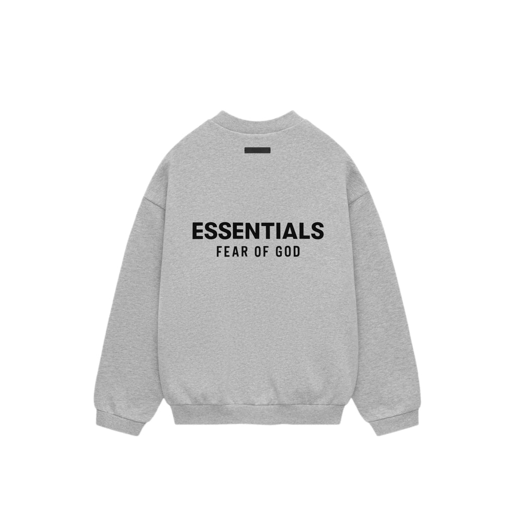 Fear of God Essentials Fleece Crewneck Sweatshirt - Light Heather Grey