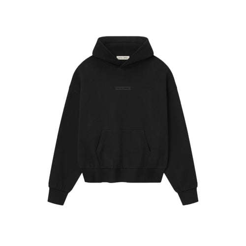 Fear of God Essentials Classic Fit Fleece Hoodie - Jet Black