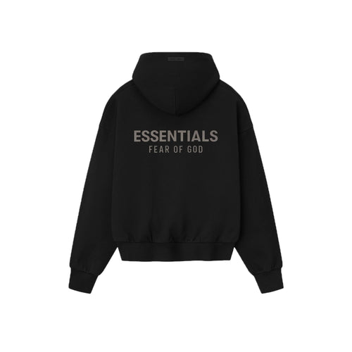 Fear of God Essentials Classic Fit Fleece Hoodie - Jet Black