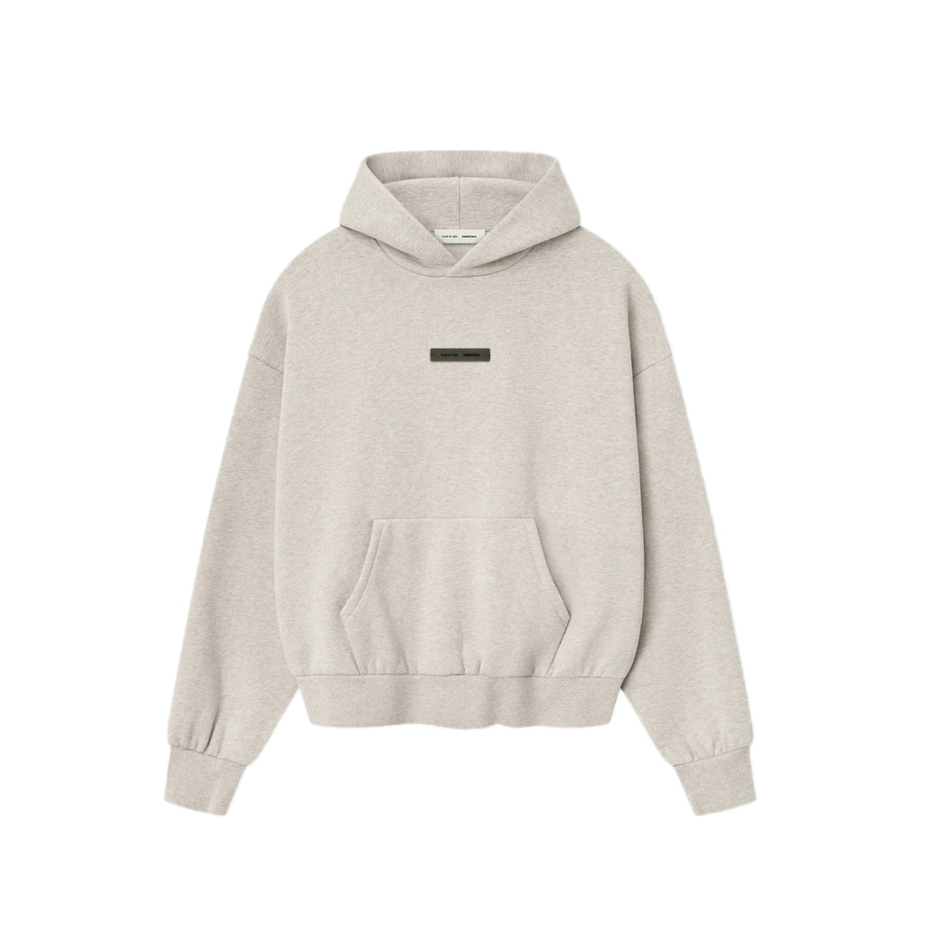 Fear of God Essentials Classic Fit Fleece Hoodie - Heather Stone