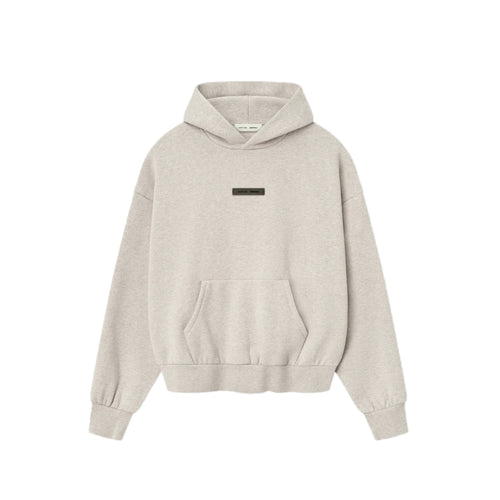 Fear of God Essentials Classic Fit Fleece Hoodie - Heather Stone