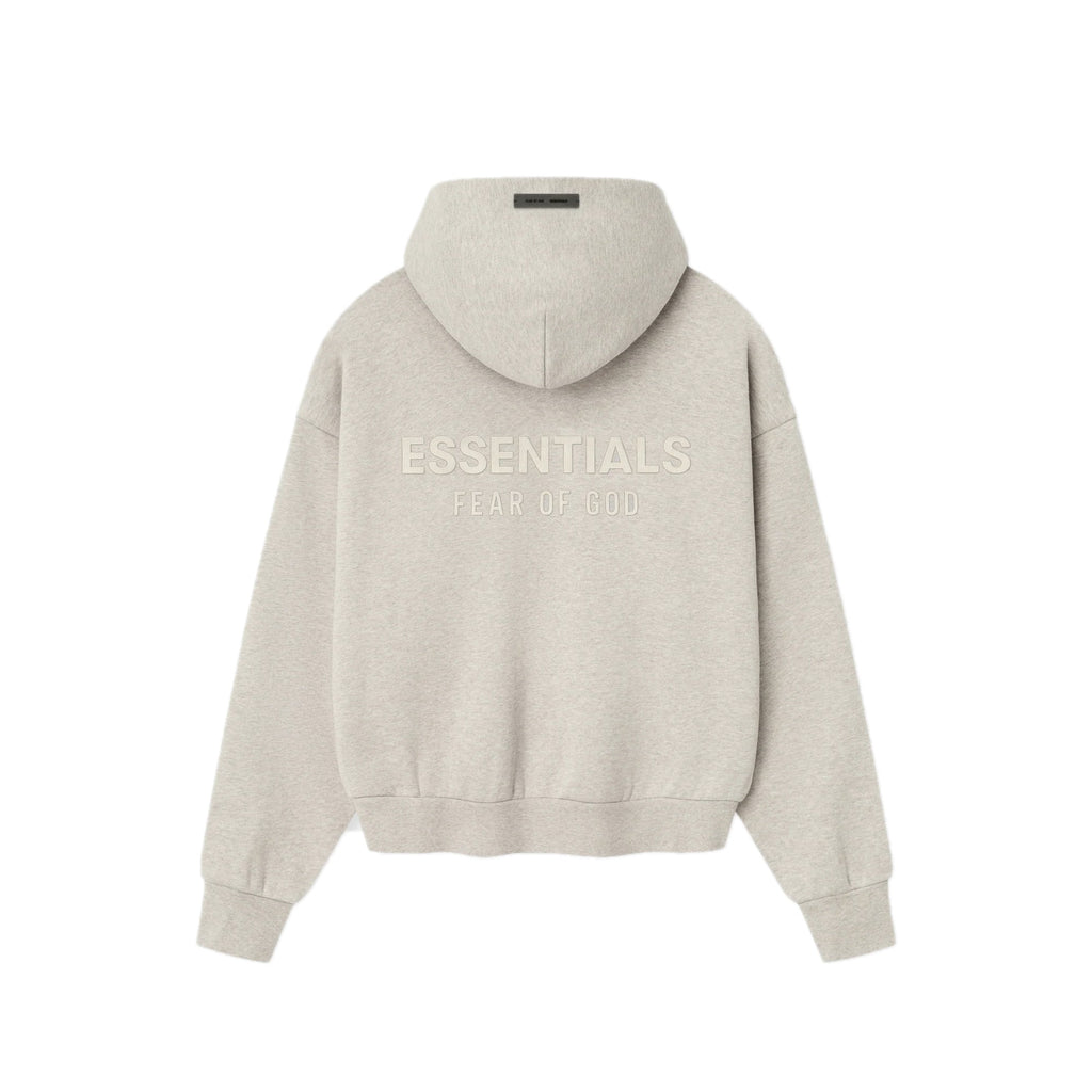 Fear of God Essentials Classic Fit Fleece Hoodie - Heather Stone